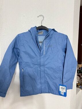 Columbia Light Blue Omni-Tech Waterproof Jacket